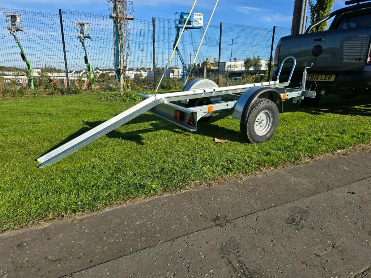 New broniss single motorbike moving trailer - Image 3