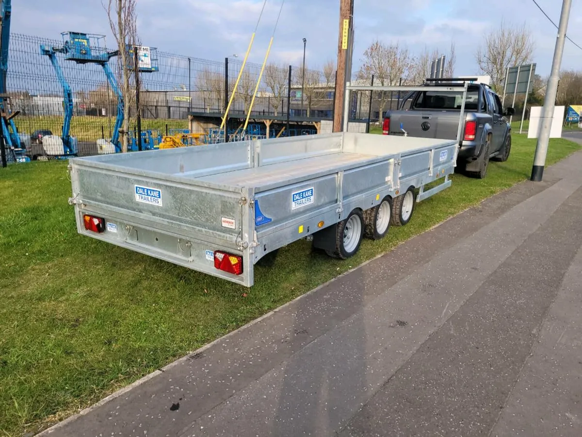 Dale kane 16ft tri axle builders dropside trailer - Image 4