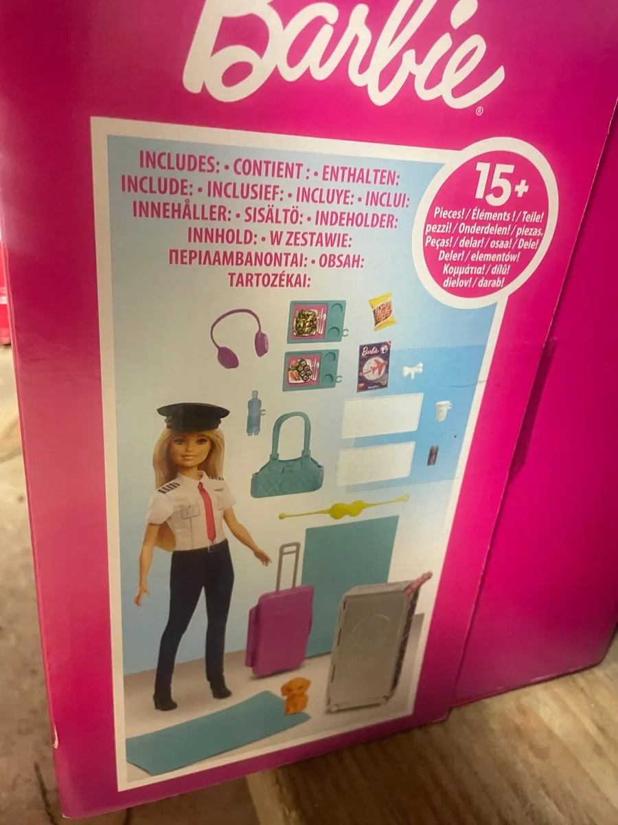 Brand new child’s barbie airplane and hostess - Image 4