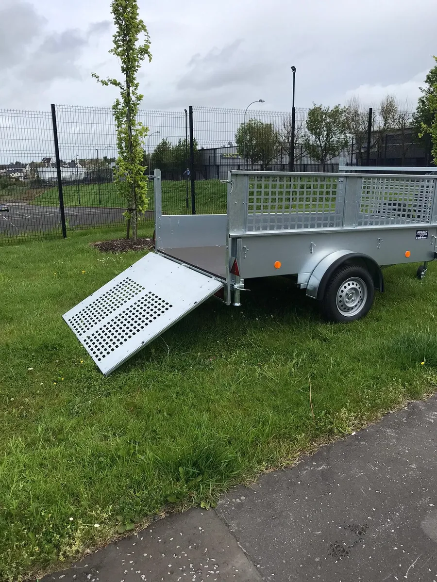 New 8x5ft car trailer removable meshsides & ramp - Image 2