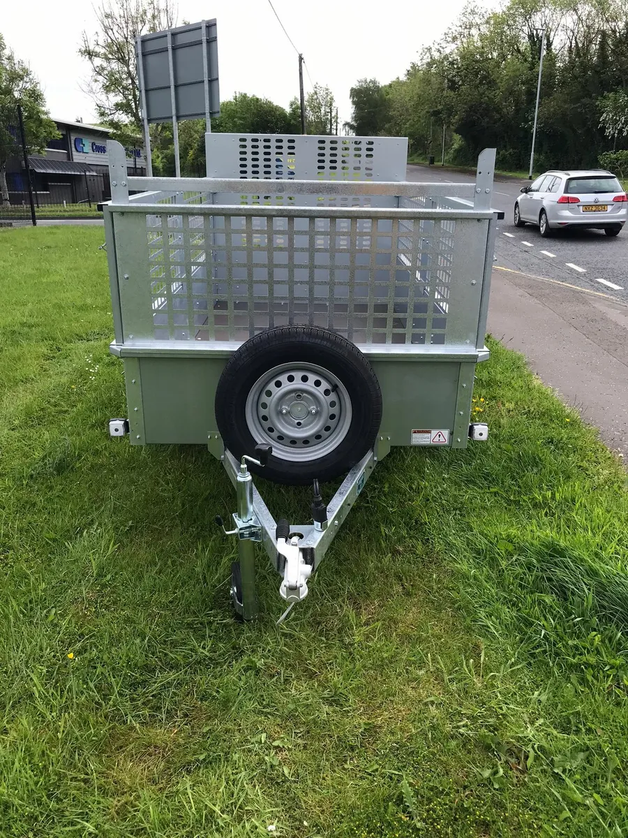 New 8x5ft car trailer removable meshsides & ramp - Image 3