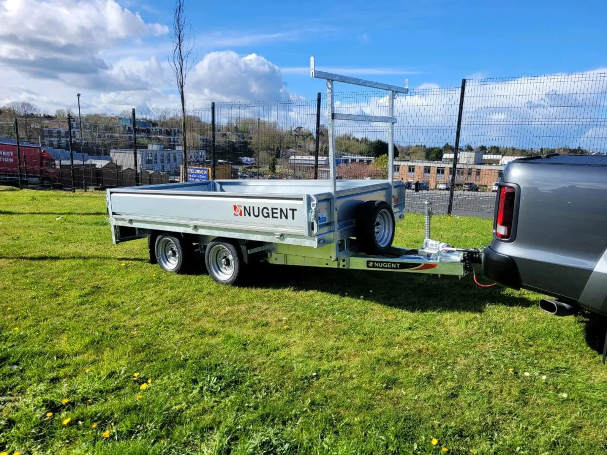 Nugent 10x6 builders dropside trailer leds spare - Image 2