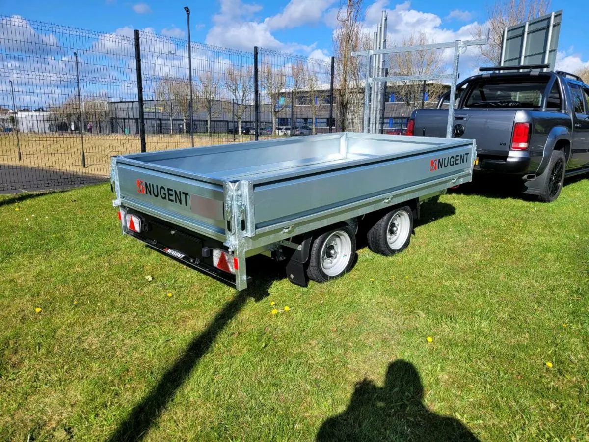 Nugent 10x6 builders dropside trailer leds spare - Image 4