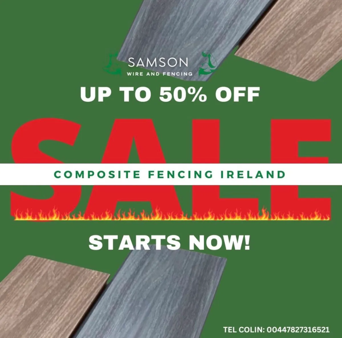 ALL IRELAND☘️STORM PROOF COMPOSITE Fencing - Image 1