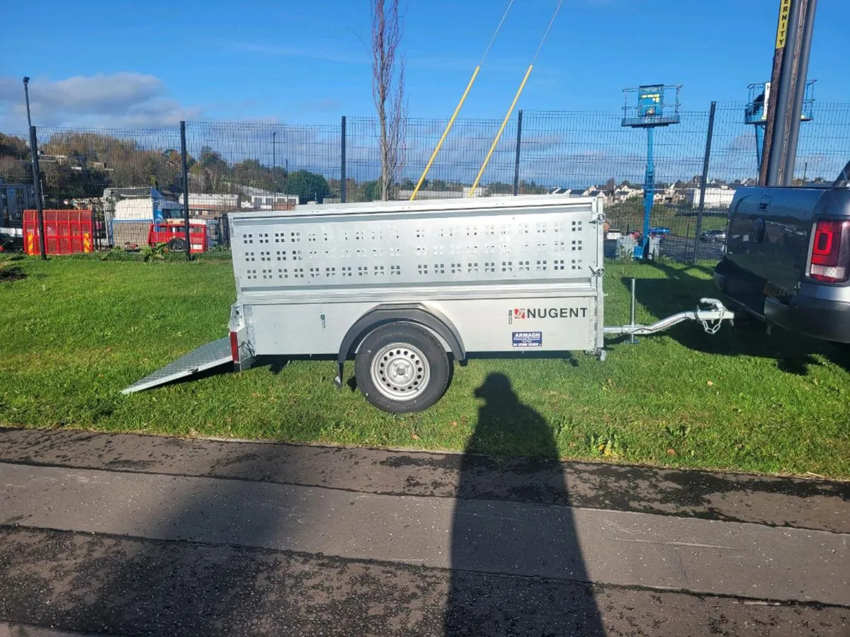 New Nugent 7x4ft single axle trailer meshsides - Image 2