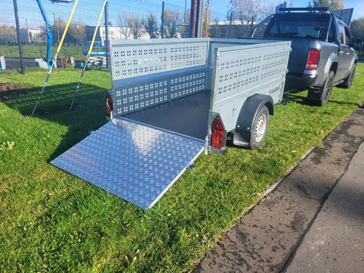 New Nugent 7x4ft single axle trailer meshsides - Image 3