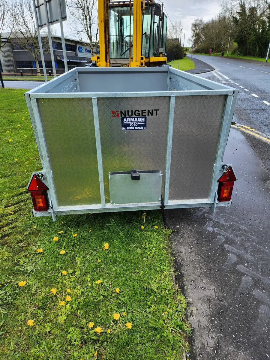 New Nugent 7x4ft single axle trailer meshsides - Image 4