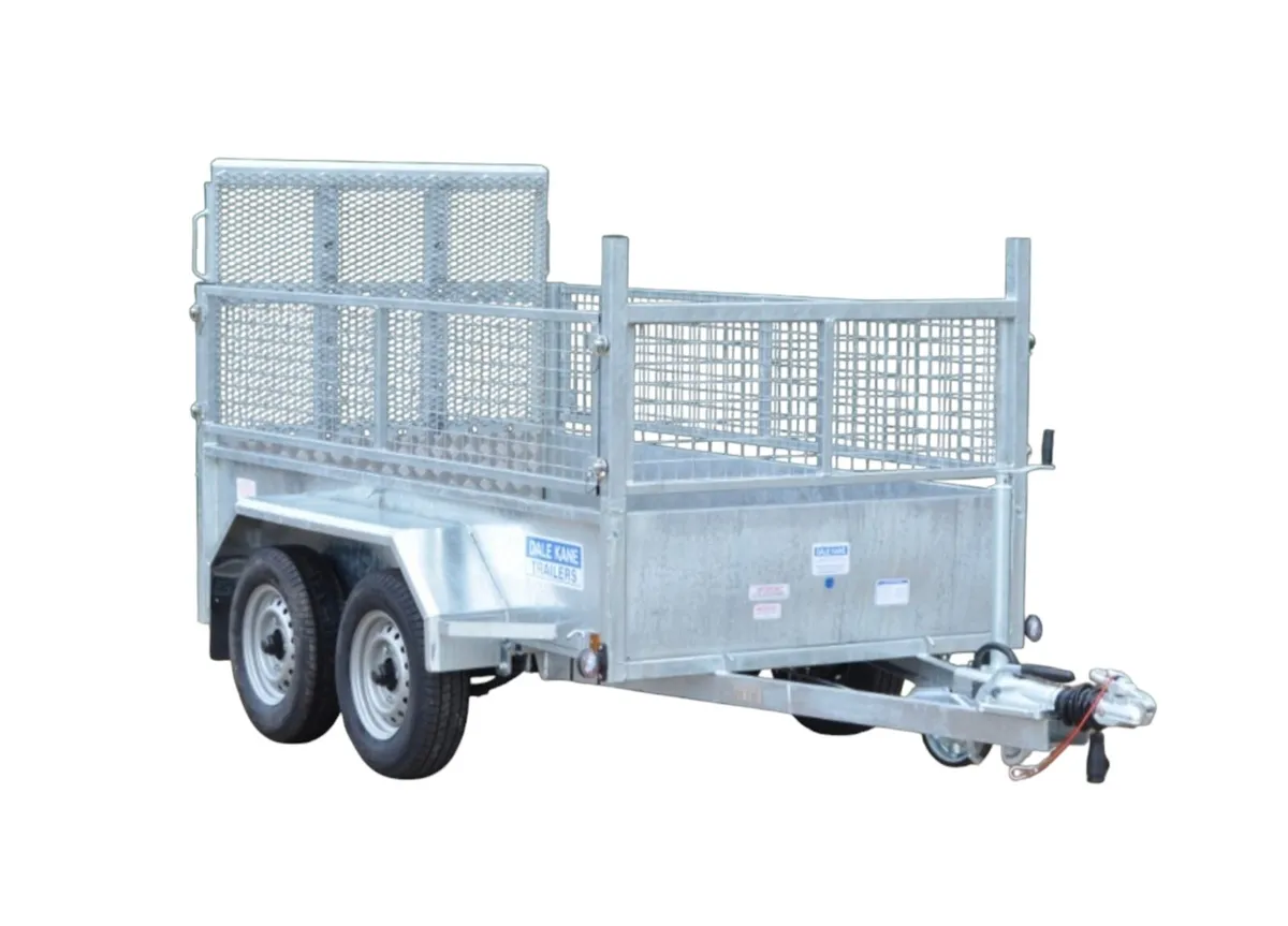 Dale kane 8x4ft twin axle trailer meshsides & ramp - Image 2