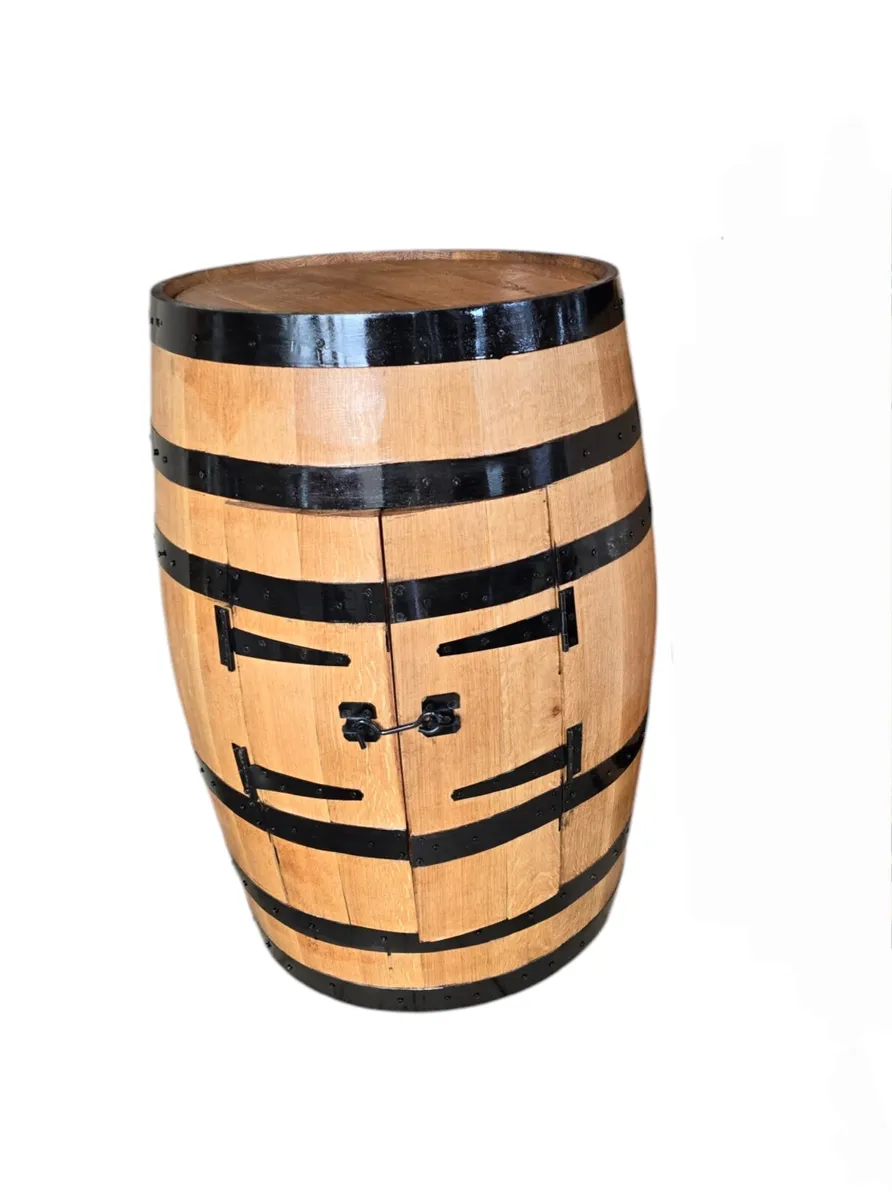 Oak barrel drinks cabinet suit man cave gamesroom - Image 2