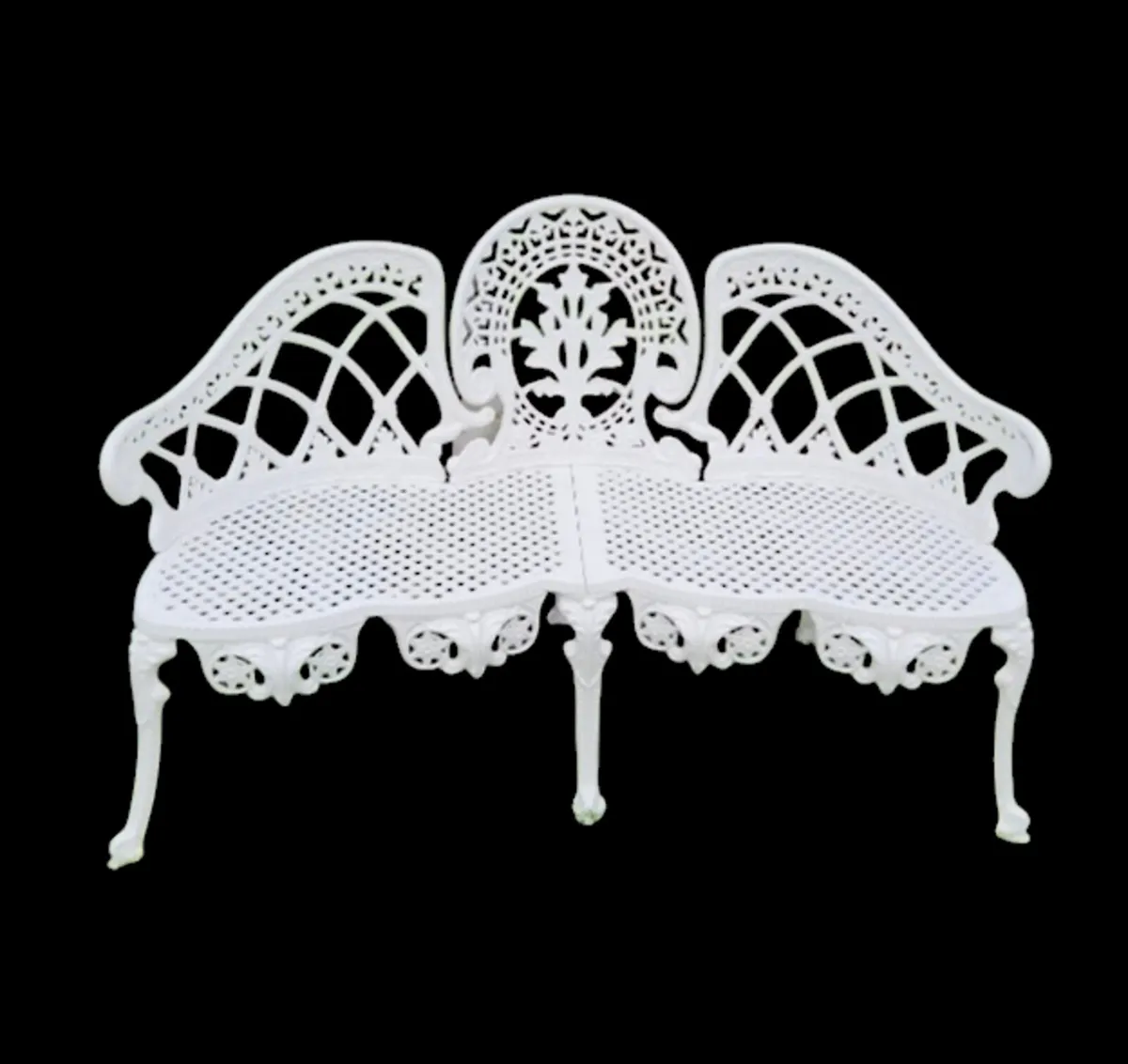 Good quality cast aluminium garden benches bistro - Image 2