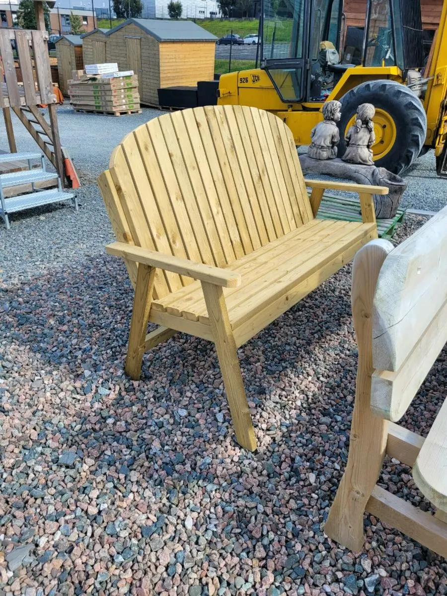 Pressure treated timber garden furniture & benches - Image 3