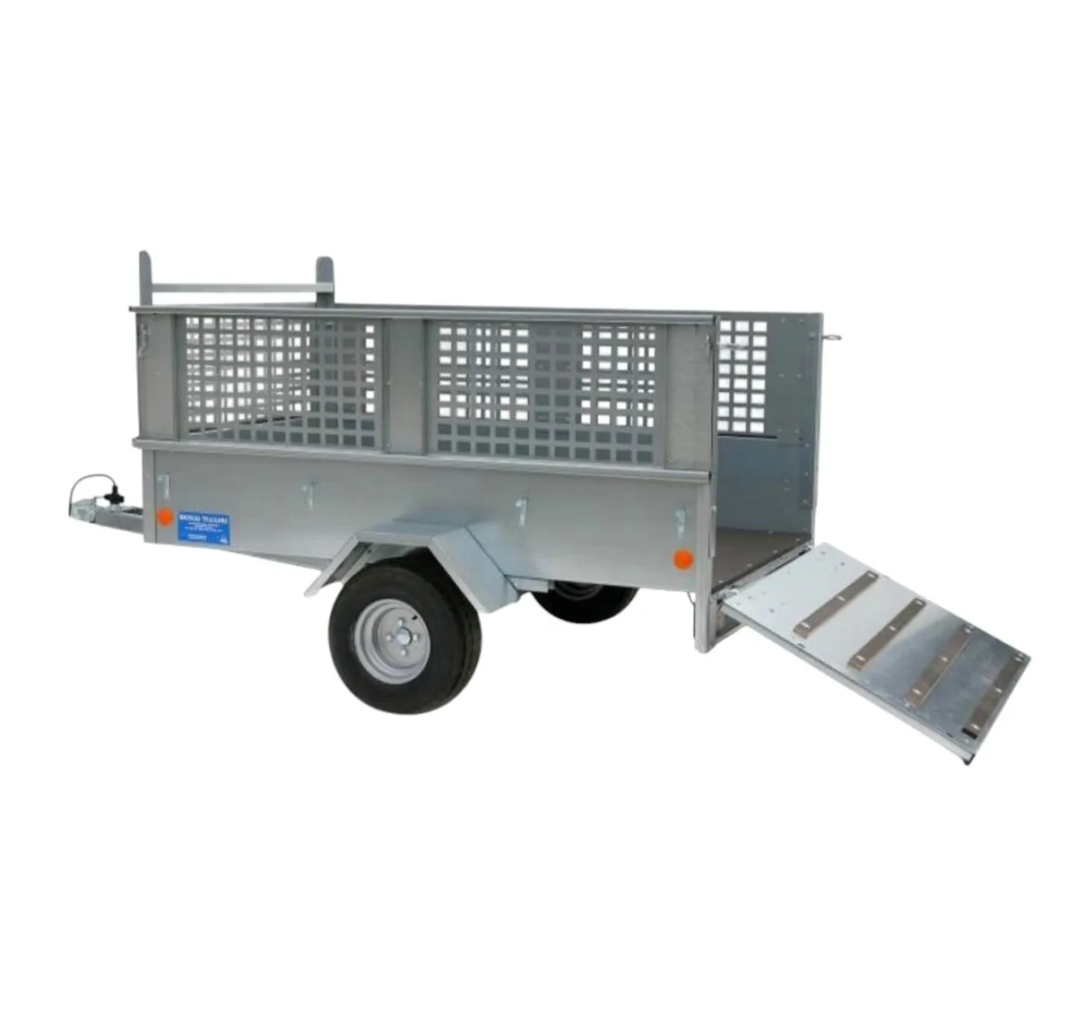 8x4ft GALVANISED MESHSIDED TRAILER REAR RAMP DOOR - Image 4