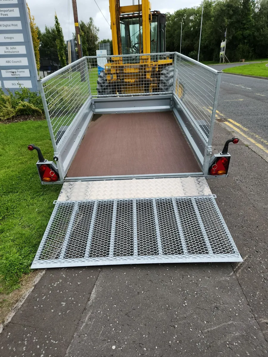 8x5ft indespension trailer mesh & ramp door 750kg - Image 2