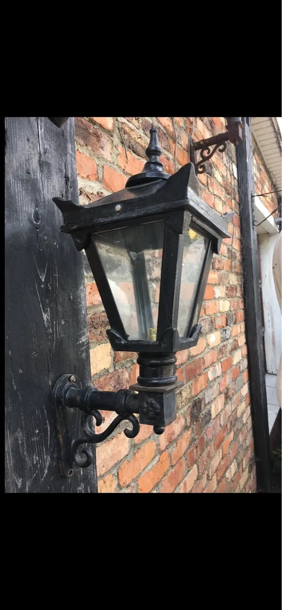 Brand new cast wall lamps