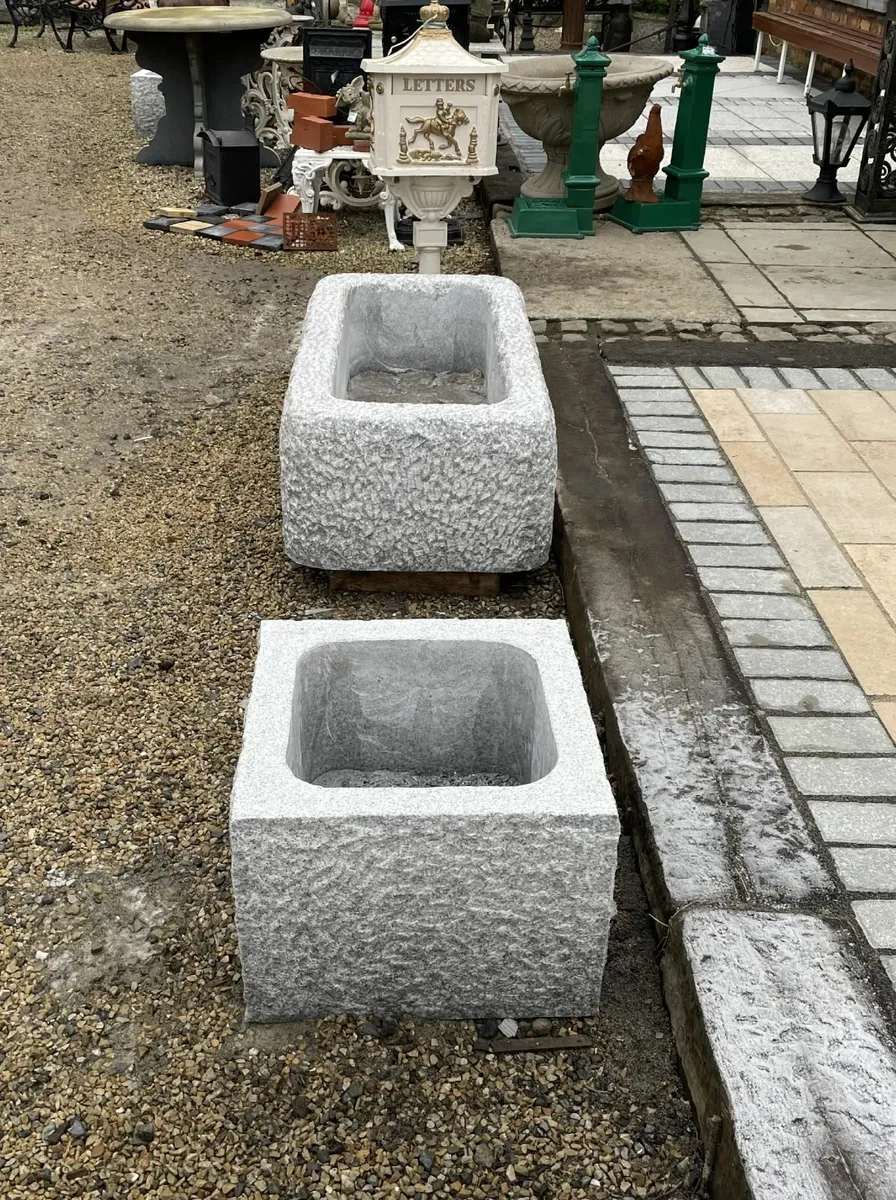 Silver Granite Troughs - Image 3