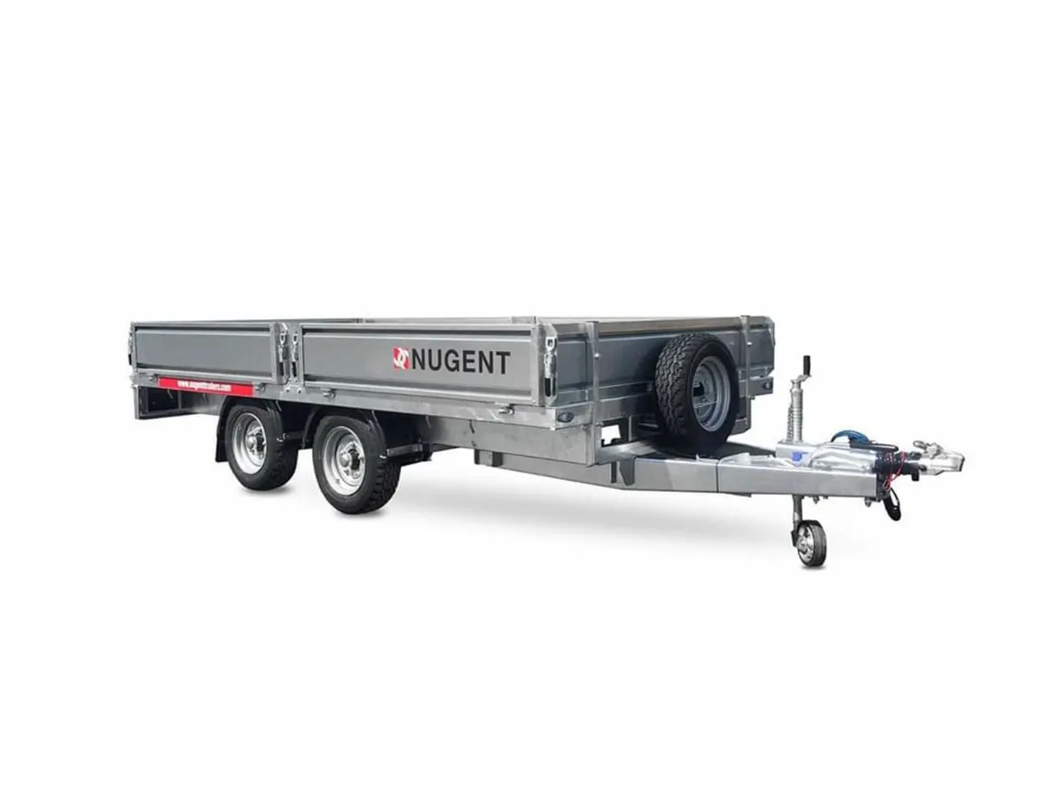 Nugent 10x6 builders dropside trailer leds spare - Image 1