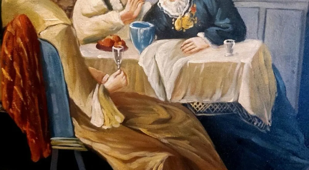 Max Gaisser 1857-1922 large oil painting - Image 4