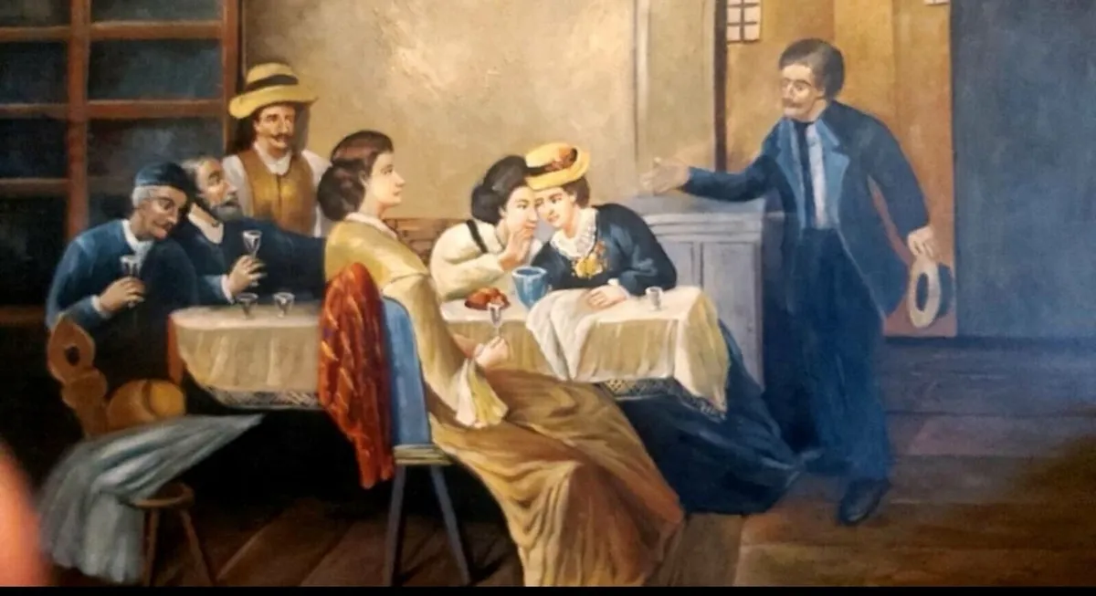 Max Gaisser 1857-1922 large oil painting - Image 1