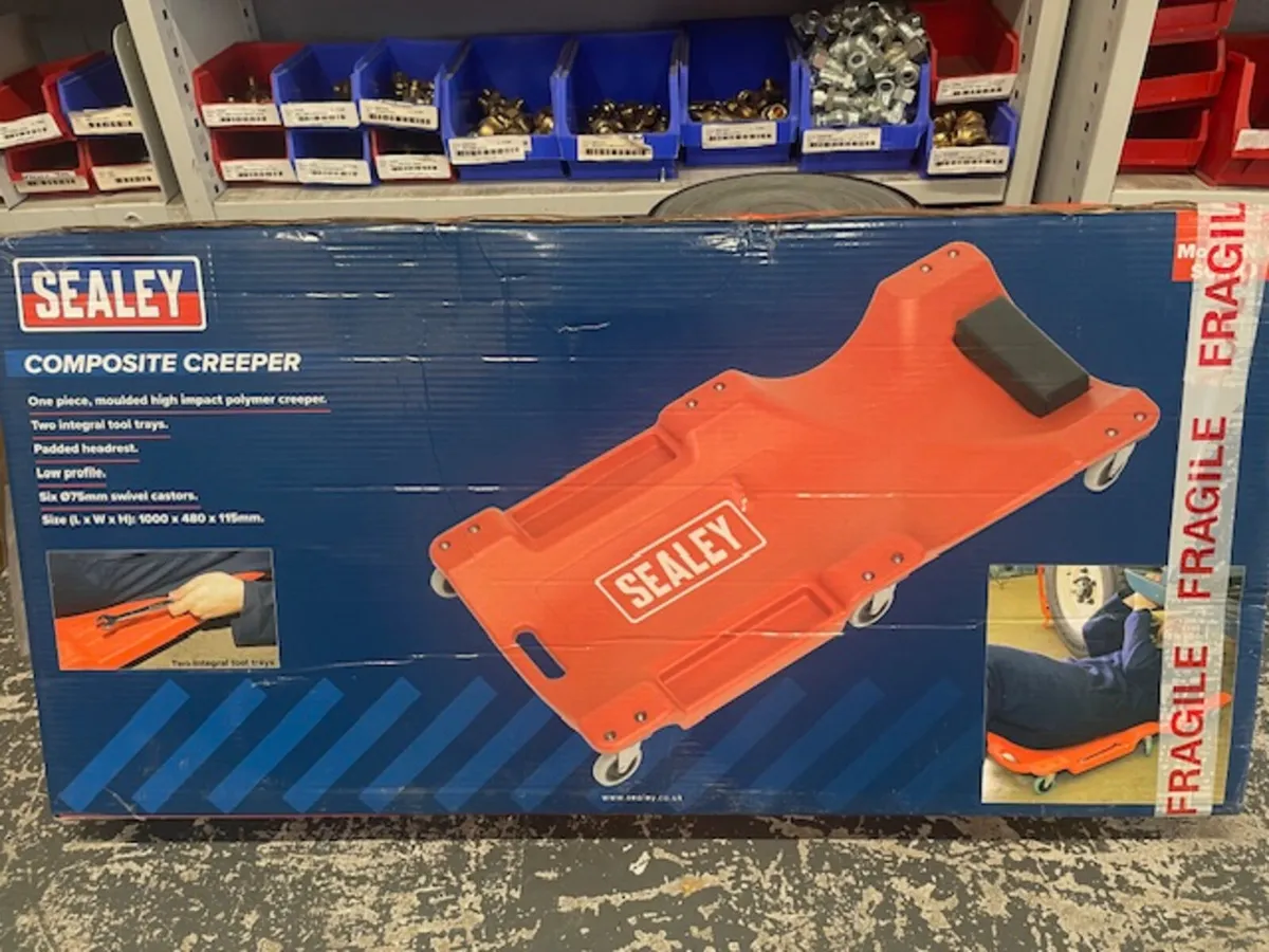 Sealey Compsite Creeper with 6 wheels SCR80 - Image 4
