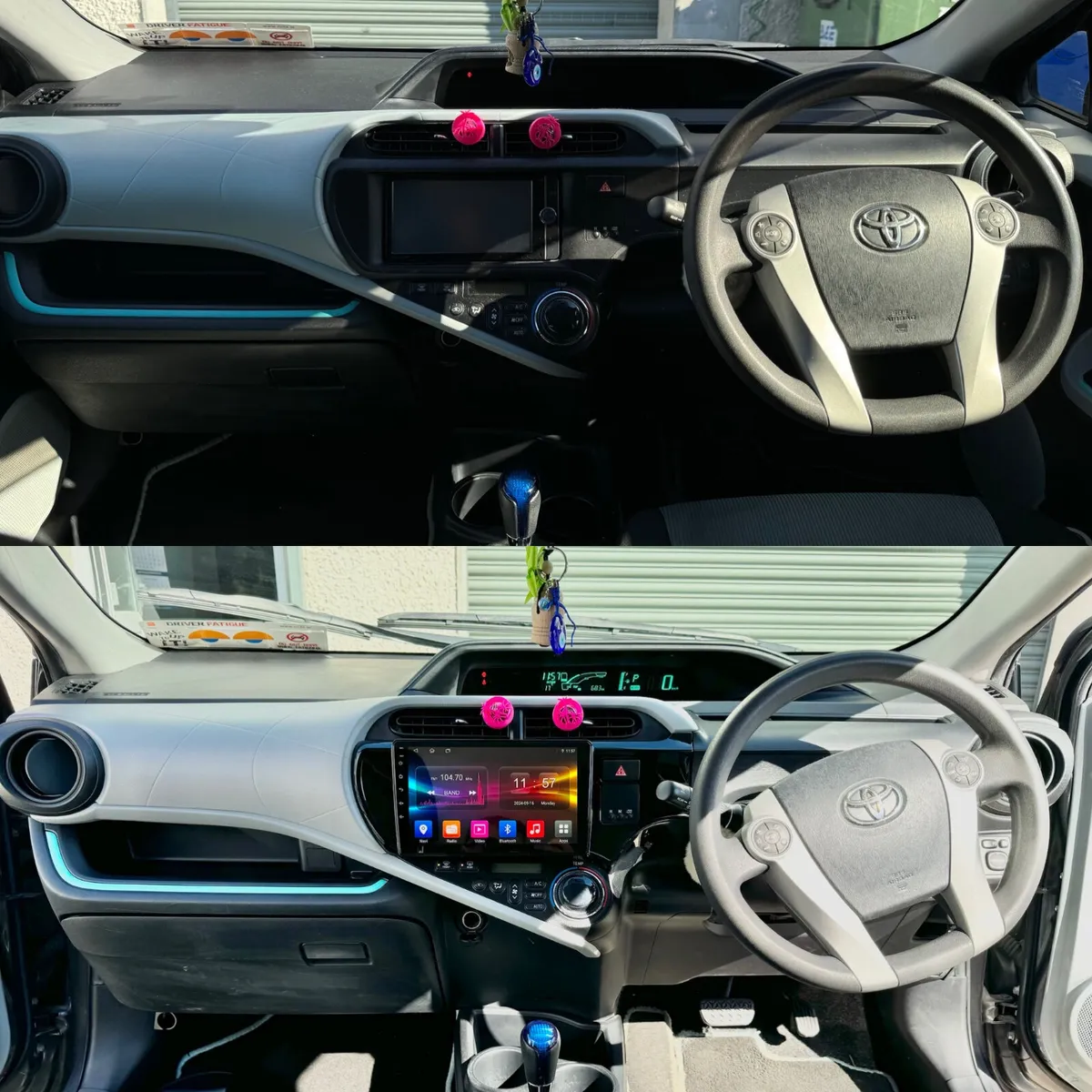 Toyota Aqua 7" Android Auto Carplay radio - Image 1