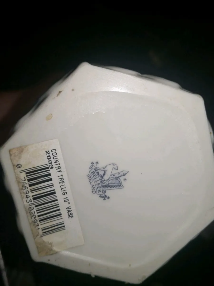 Belleek Country Trellis 10 "vase - Image 3