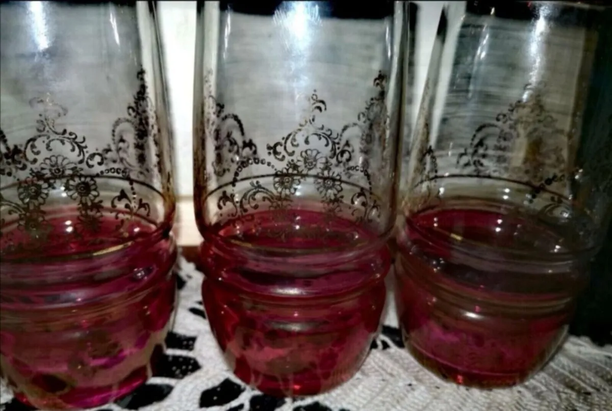 5 signed ruby glass Moser? - Image 2