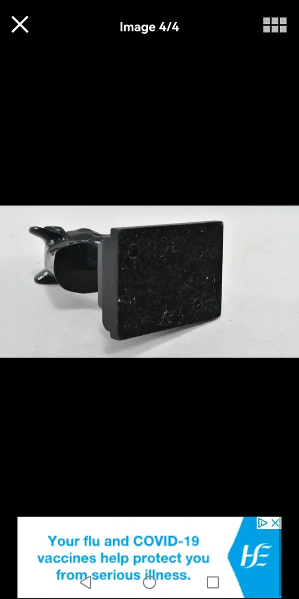 Unique heavy cast iron statue of a greyhound - Image 4