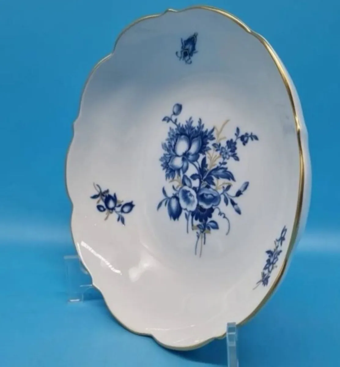 Original Meissen plate with insects and flowers 1s - Image 2