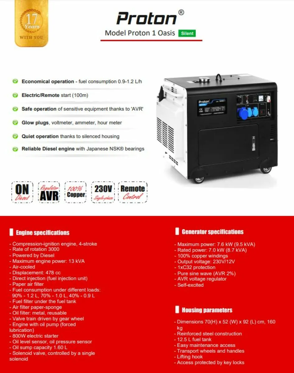 Diesel Generator Proton 1 Oasis 7.6 kW/(9.5 kVA) - Image 3