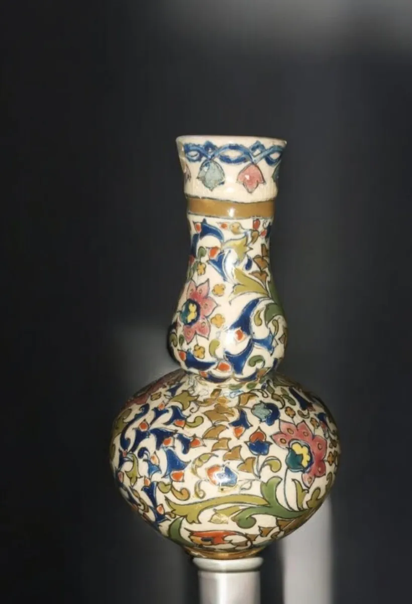 Rare 19th century Fischer vase - Image 1