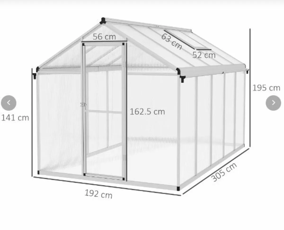 GREENHOUSE 10FT INC BASE - Image 4