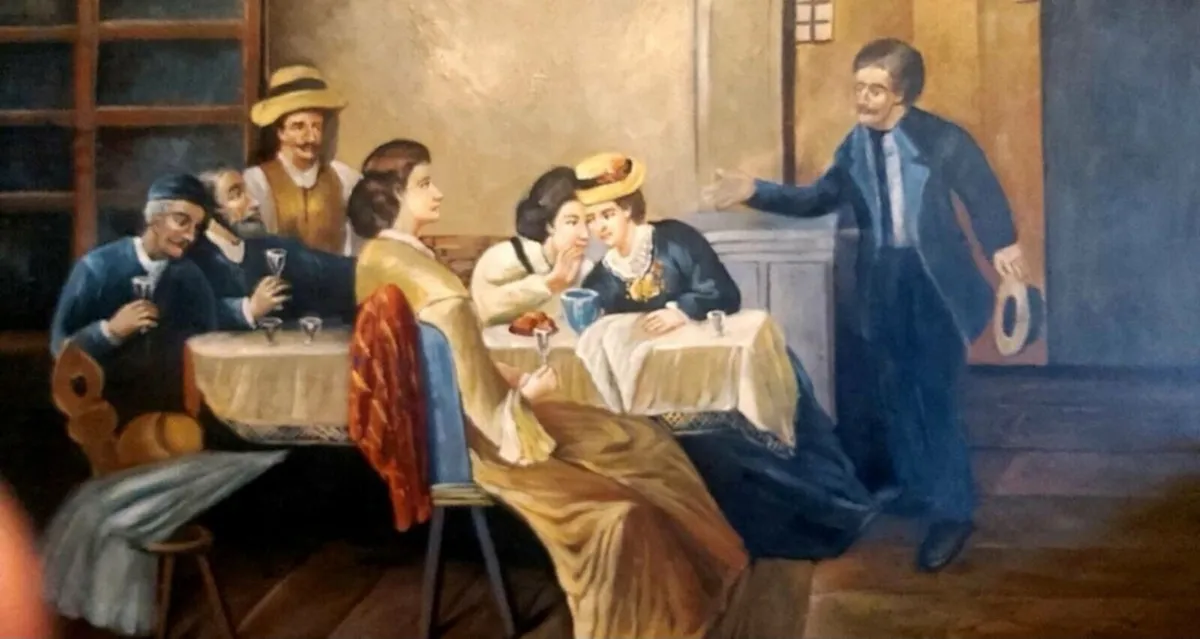 Max Geisser large oil painting 1857-1922 - Image 1