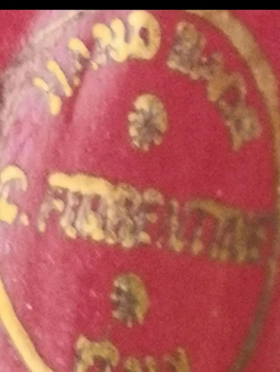 Antique signed C Florentine lamp - Image 3