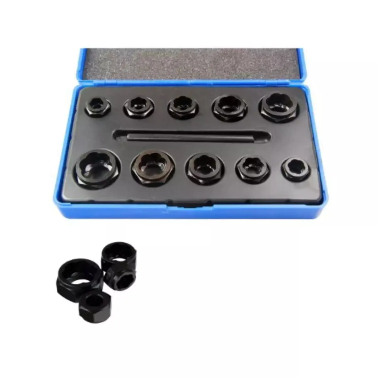 Impact Nut Style Bolt Extractor Set – 11pc