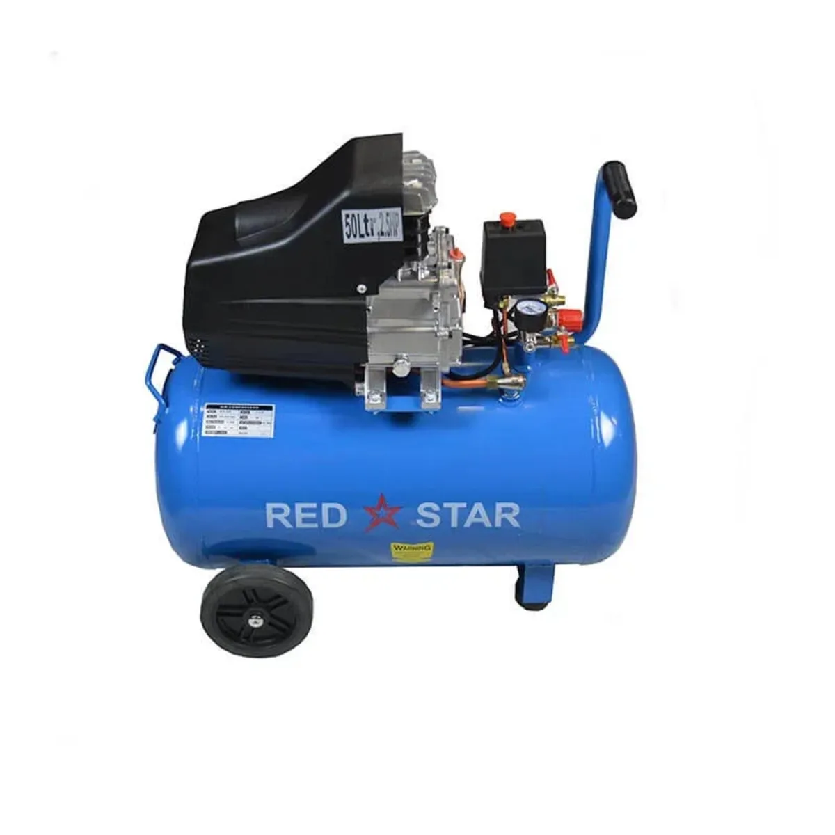 RED STAR Portable Air Compressor – 50L, 2.5HP - Image 1