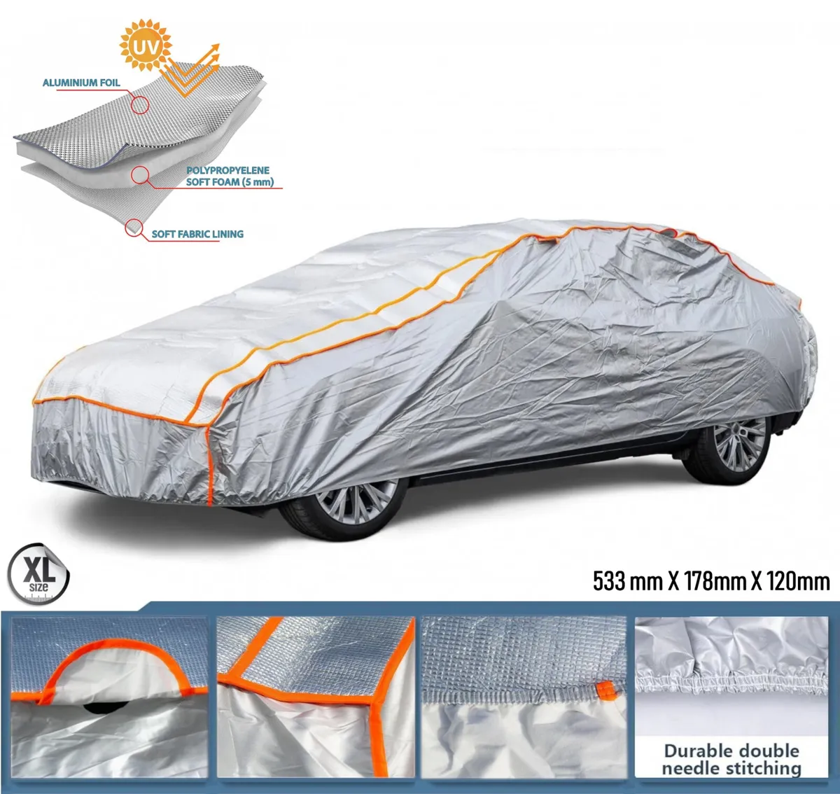 Waterproof Anti-Hail Car Cover - XL - Image 2