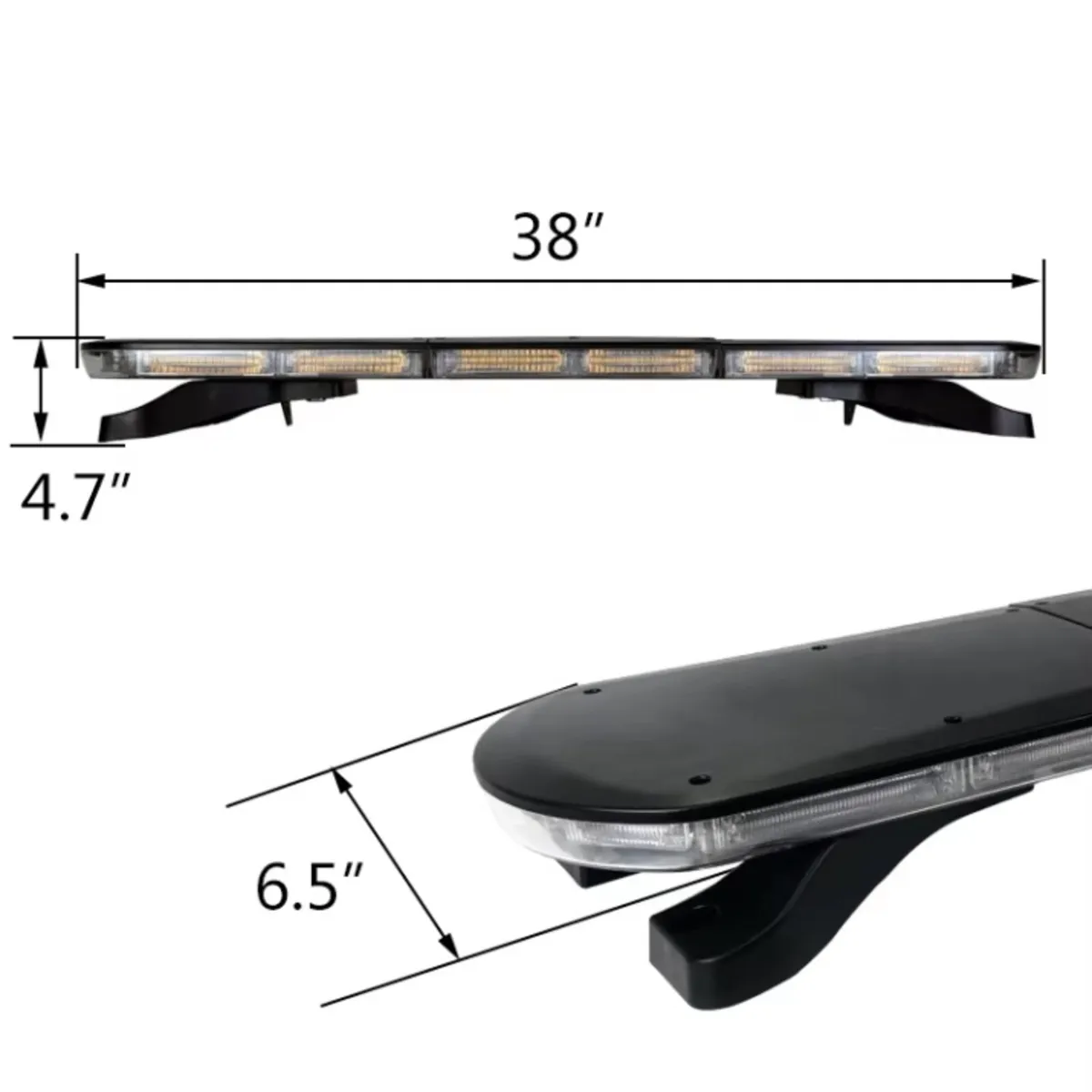 NOW €189 3ft LED Amber Beacon – 12/24V, 96cm, 126W - Image 4