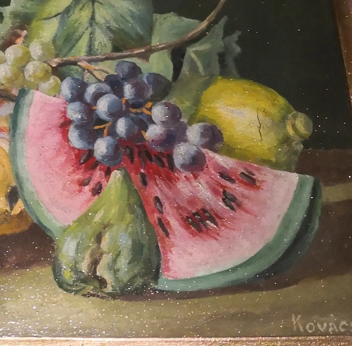 Beautiful antique oil painting - Image 2