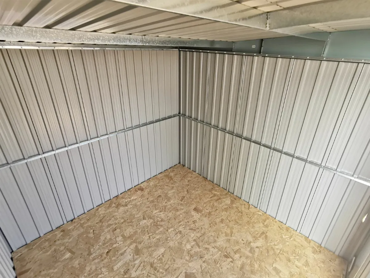 7.5ft x 7.5ft Steel Pent Garden Shed - Image 3