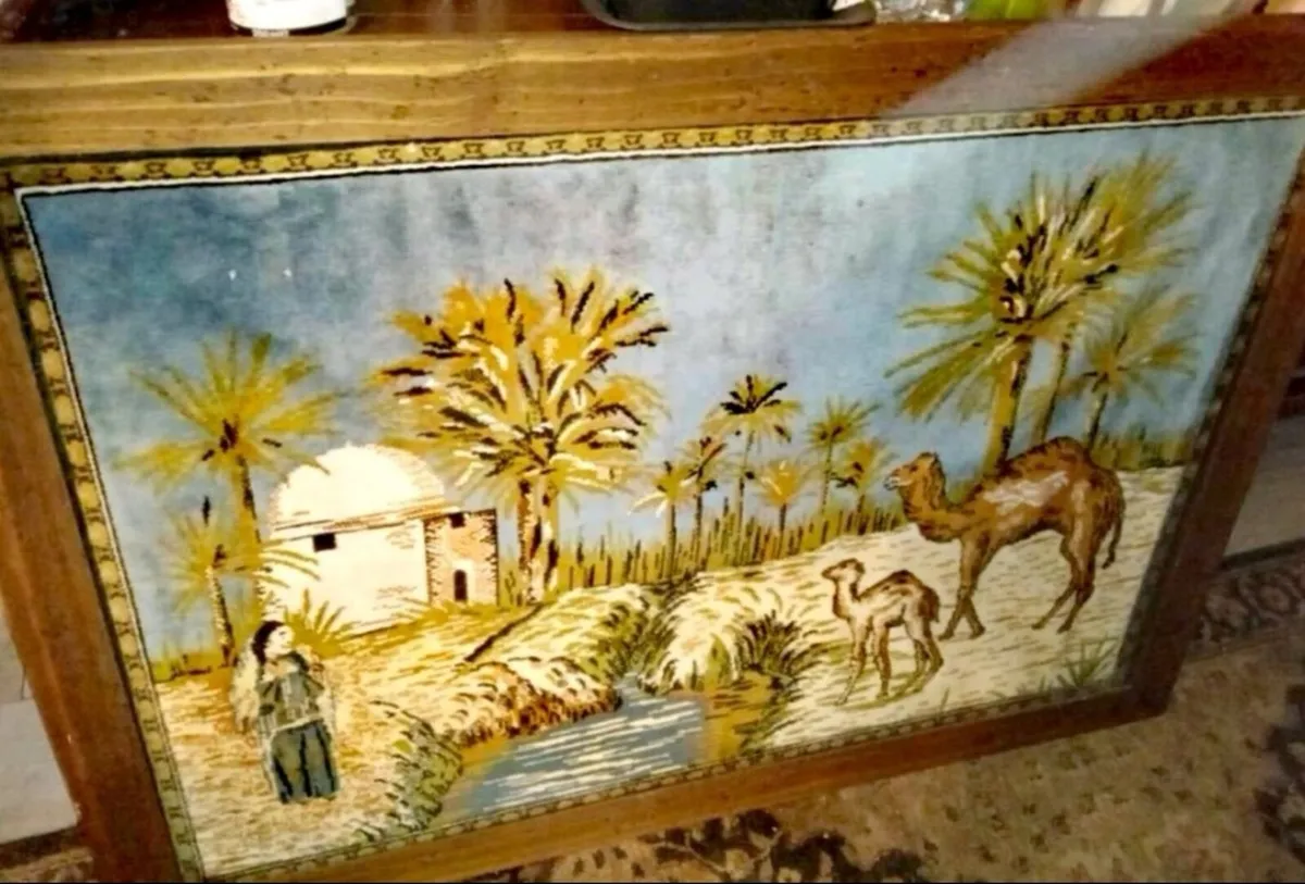 Large antique tapestry in top class frame - Image 1