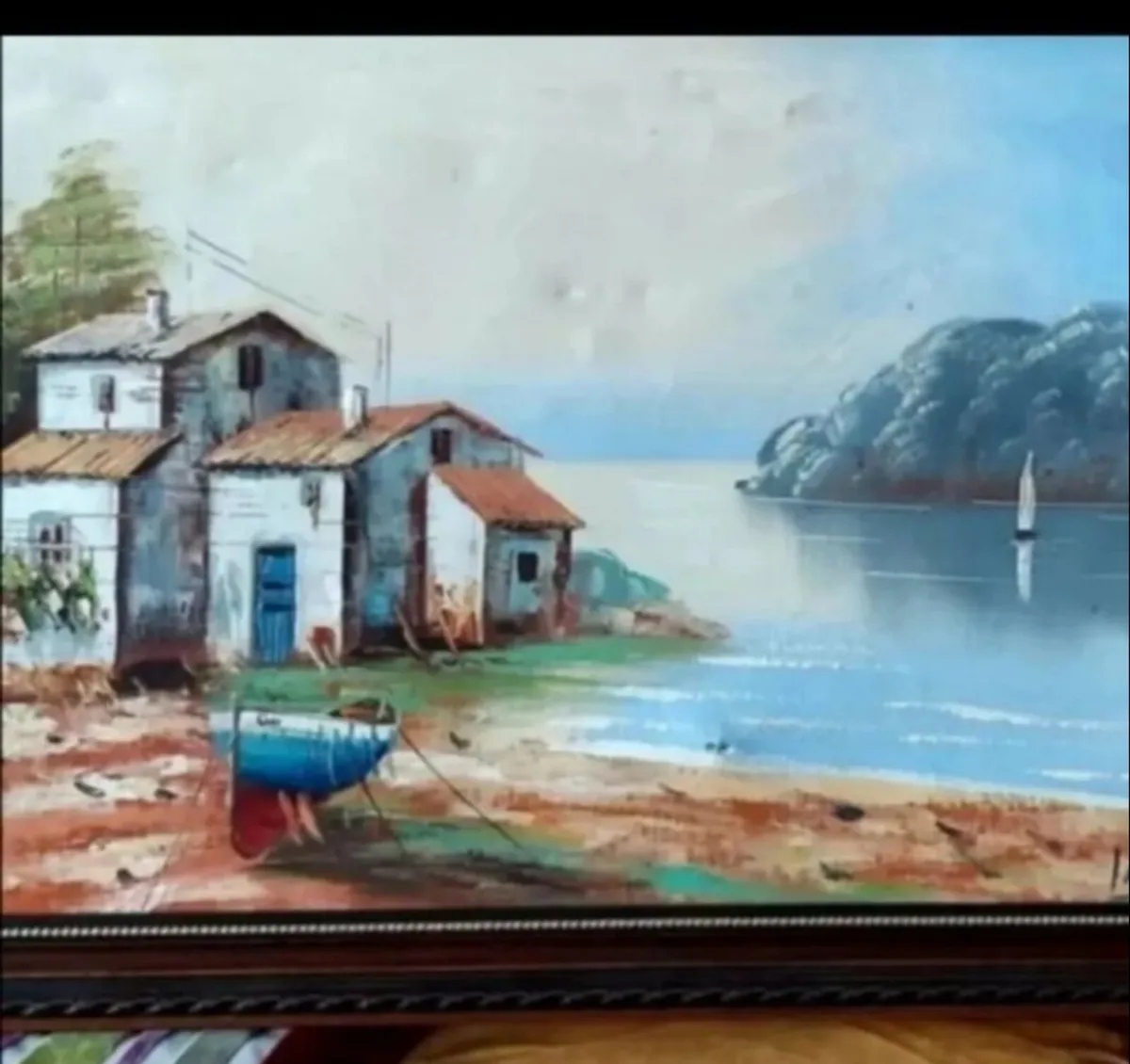 Mediterranean oil painting - Image 1