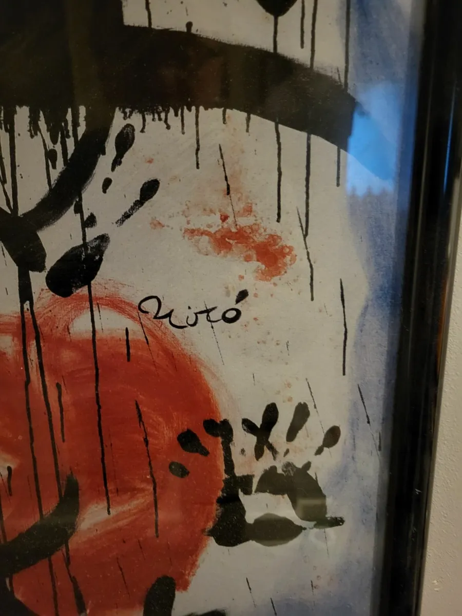 MIRO LARGE MOUNTED PRINT 1968 - Image 2