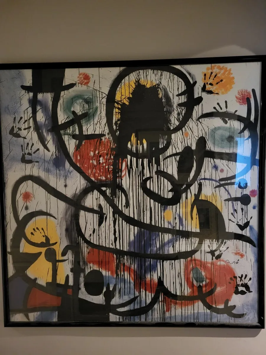 MIRO LARGE MOUNTED PRINT 1968 - Image 1