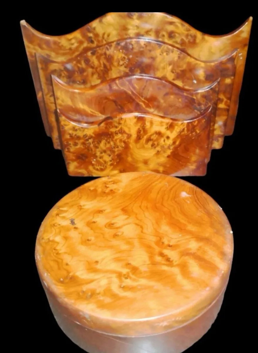 Precious old Moroccan Tuya box and letter holder - Image 1