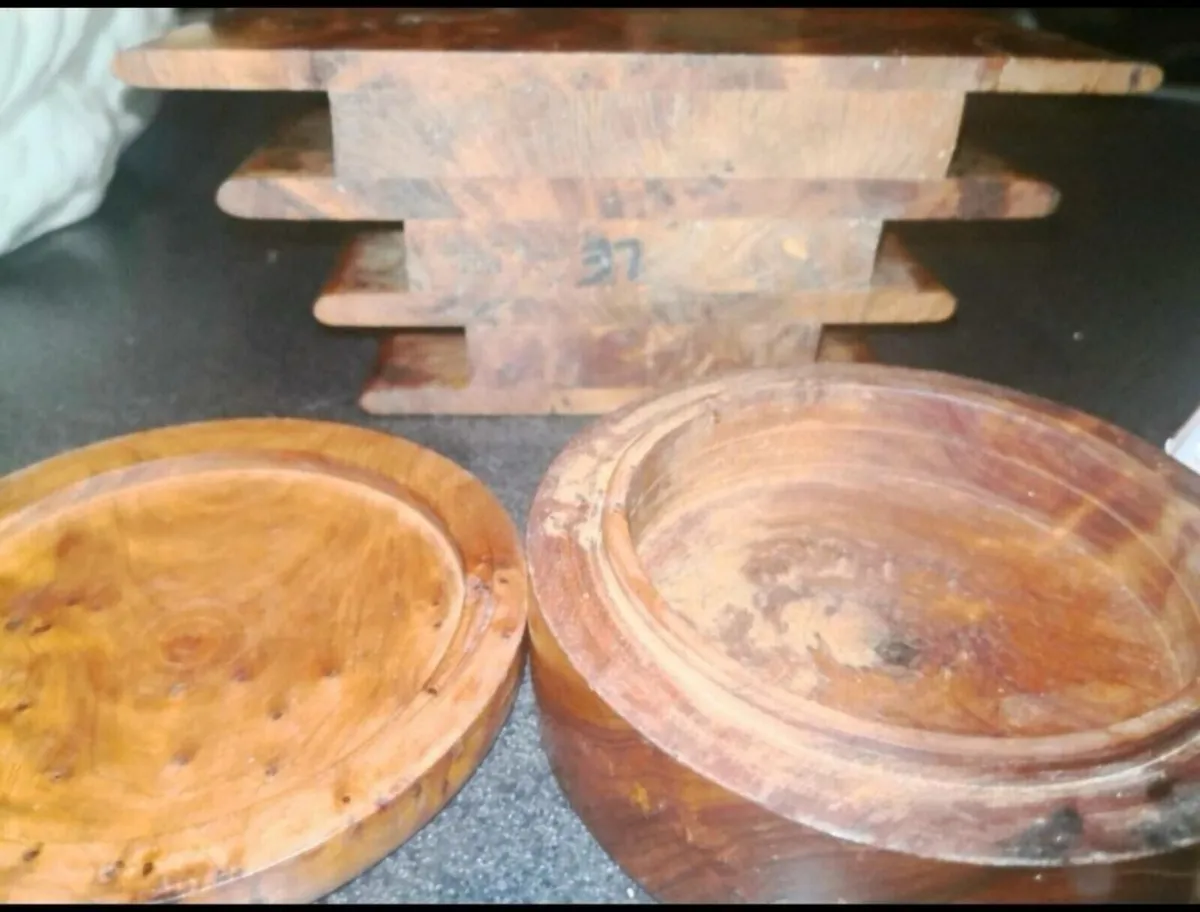 Precious old Moroccan Tuya box and letter holder - Image 4