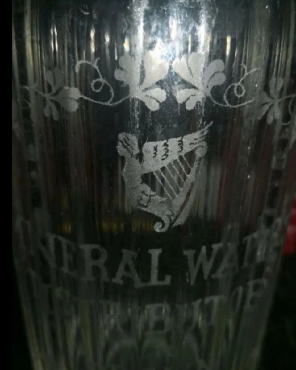 Old Irish soda bottle with harp - Image 2