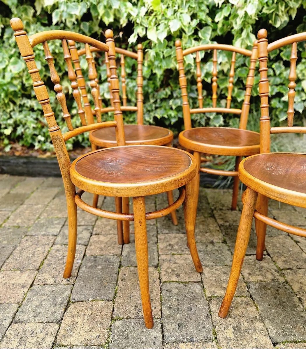 Antique Bentwood Chairs- Circa 1920 - Image 2