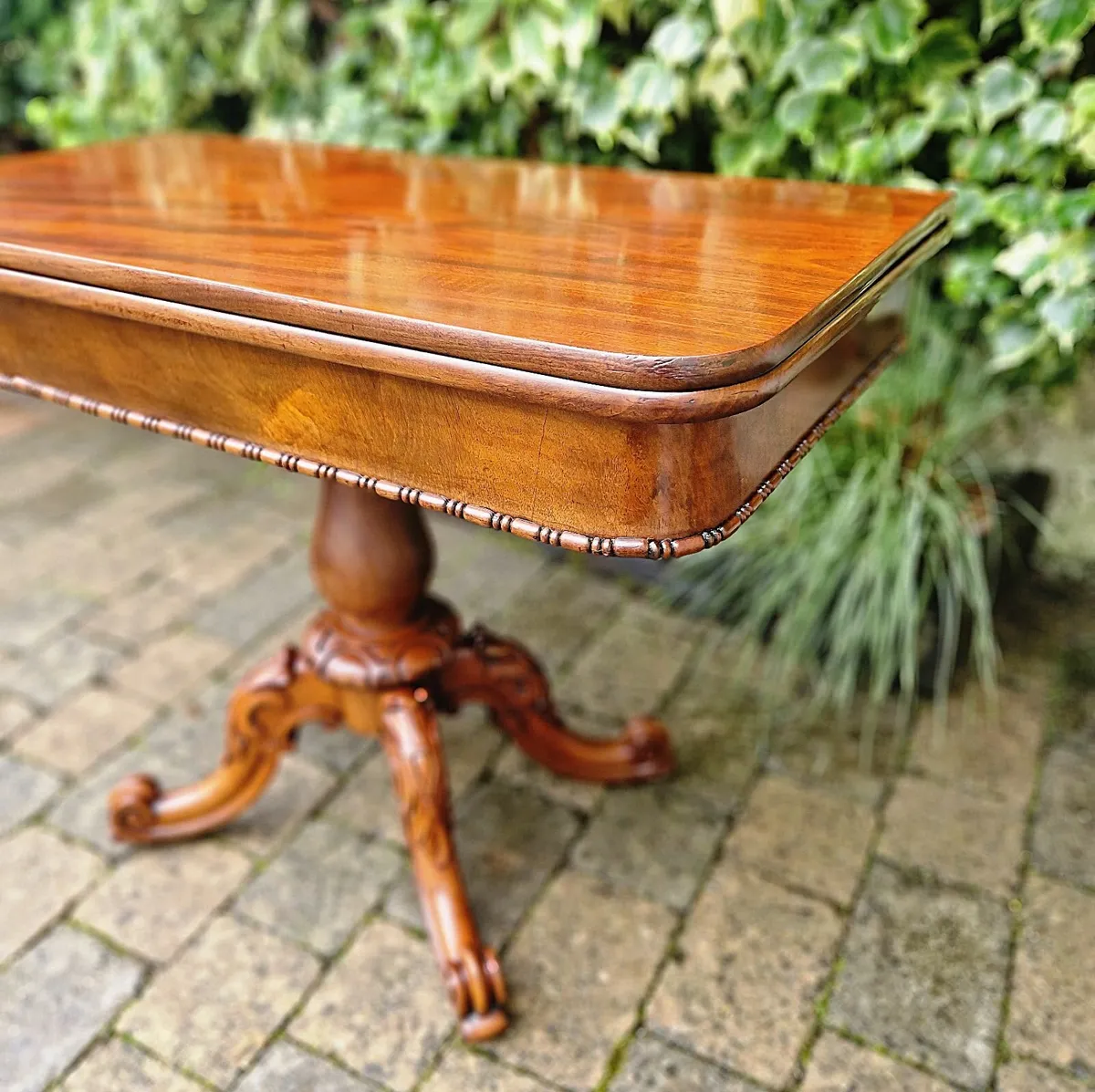 Large Victorian Turn Over Tea Table -Circa 1850 - Image 2