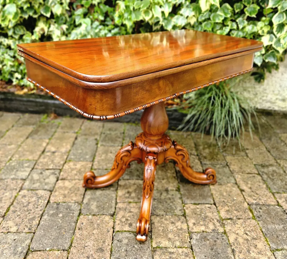 Large Victorian Turn Over Tea Table -Circa 1850 - Image 3