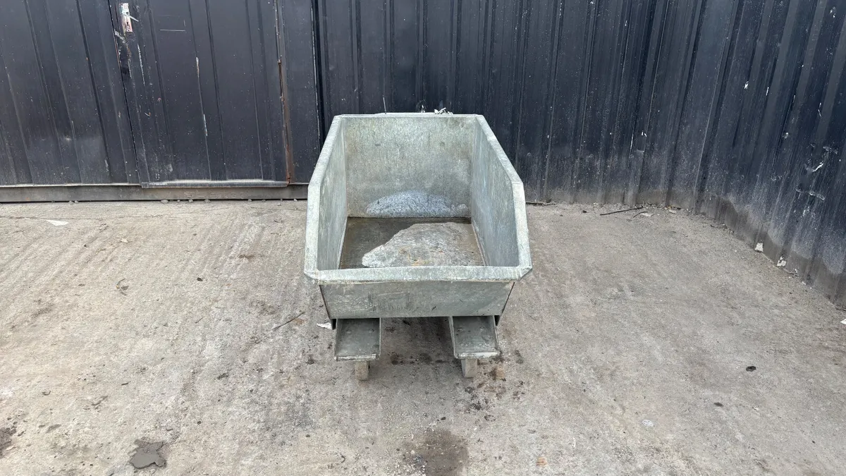 Galvanised Tipping Skip - Image 2